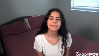 Pretty Brunette Angel Gostosa Pounded After Blowjob