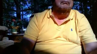 Grandpa Stroking on Webcam