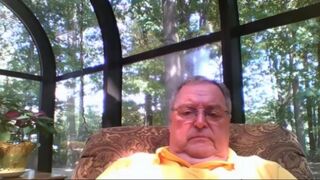 Grandpa Stroking on Webcam