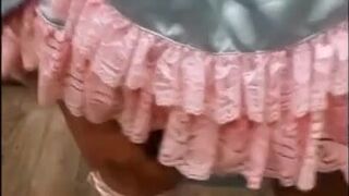 Asian Sissy's Small Cock Caged