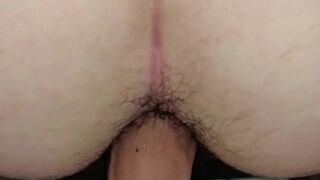 Playing with my new 21cm dildo. Gaping my hairy ass.