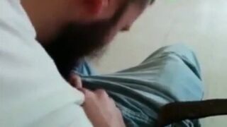 Straight Guy's First Blowjob