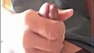 Big-Cock Twink Cums Hard from Intense Handjob