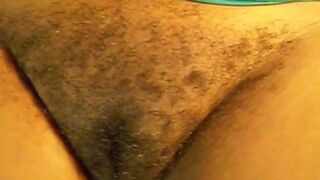 Black Amateur Milf's Hairy Pussy