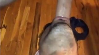 Amateur Latin Guy Takes a Big Cock Deep Throat