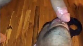 Amateur Latin Guy Takes a Big Cock Deep Throat