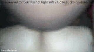 Real sex! Husband fucks his pretty wife!