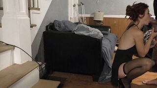 Kinky Teen Creampied by Big Cock on Couch