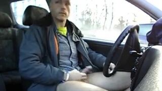 Wanking in the Car