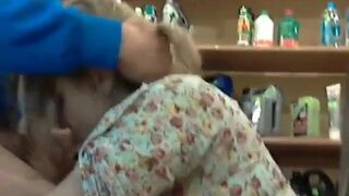 Russian Blonde Amateur Blowjob in Public