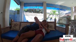 Cute Thai teen licked and fucked gently