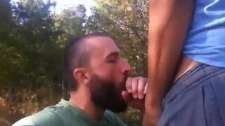 Big Cock Blowjob Outside