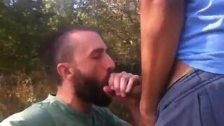 Big Cock Blowjob Outside