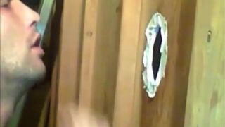 Amateur Glory Hole Blowjob with Big Cock Cumshots