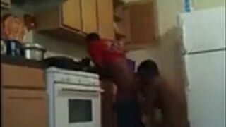 Black Twinks' Kitchen Banging