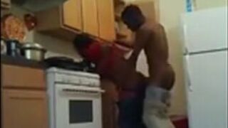 Black Twinks' Kitchen Banging