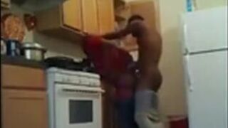 Black Twinks' Kitchen Banging