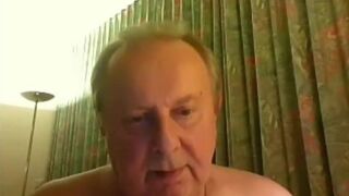 Grandpa Strokes on Webcam