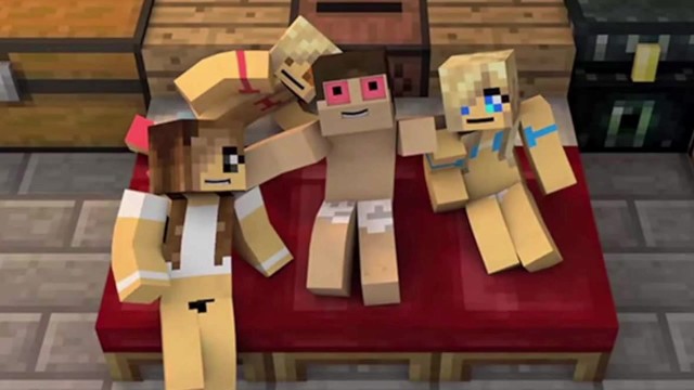Video Game Character Orgy - THE BIGGEST PORN ORGY IN MINECRAFT - FAPCAT
