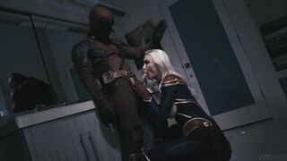 Deadpool Fucks Captain Marvel Hard FULL SCENE - Kenzie Taylor