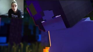 Creeper fuck a human girl for the first time . Minecraft porn animation
