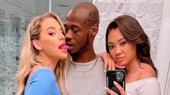 Blacked Raw - Blake Blossom And Madi Laine Fuck With A Massive Black Penis
