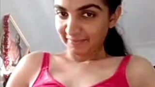 Sexy indian girl stripping nude showing hot body big boobs