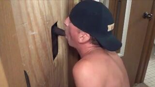 Sucking BBC At Glory Hole - Amateur Interracial Gay Video