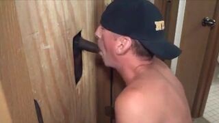 Sucking BBC At Glory Hole - Amateur Interracial Gay Video