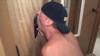 Sucking BBC At Glory Hole - Amateur Interracial Gay Video