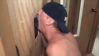 Sucking BBC At Glory Hole - Amateur Interracial Gay Video