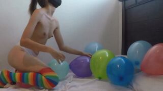 I Love Balloons - Amateur Teen Latina Solo Webcam Show