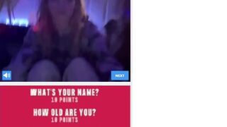 18yo girls play omeglsex game, flash boobs and ass