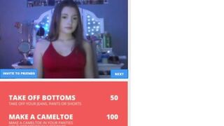 18yo teen flash pussy on  to get more points