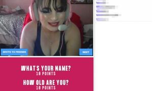 GameGirl play  Sex Game and flash boobs