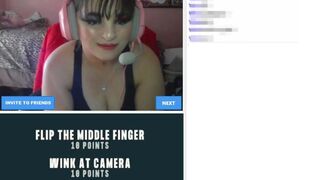 GameGirl play  Sex Game and flash boobs