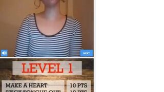 Points Game by young titty brunette