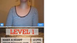 Points Game by young titty brunette