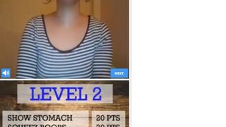 Points Game by young titty brunette