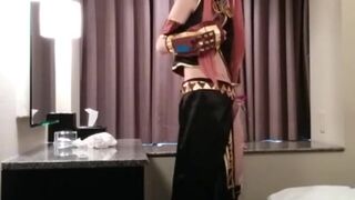 Asian Crossdresser Cums Cosplaying