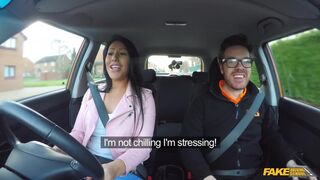 Bossy TEEN gets creampied by driving instructor