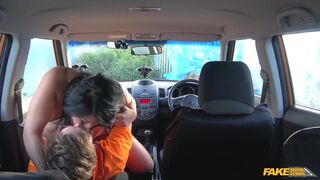 Bossy TEEN gets creampied by driving instructor