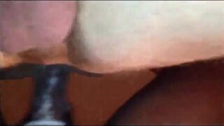 Black Cock Bareback for Amateur Interracial Couple