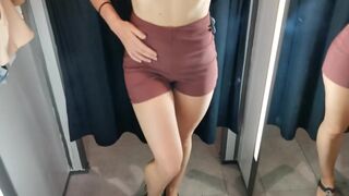 Russian Teen Babe in Fitting Room - POV Footage