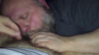 Hairy Guy Sucking My Cock - Amateur Bear Video