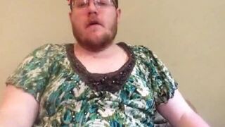 Fat Crossdresser Webcam Show