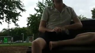 Big Cock Wank Outdoors