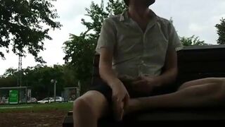 Big Cock Wank Outdoors