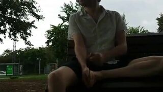 Big Cock Wank Outdoors