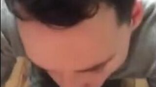 Twink Swallows Big Cock, Amateur Blowjob Video